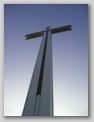 Papal Cross and the blue sky