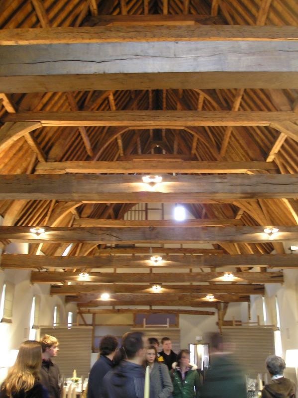 Old wooden roof in Béguinage building (large)
