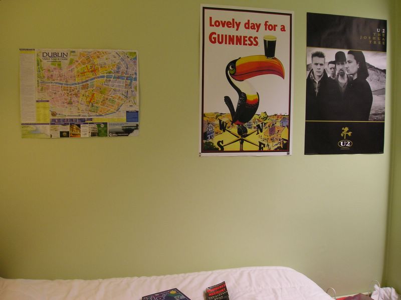 My newly postered wall (large)