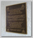 Plaque honoring the liberators of the camp