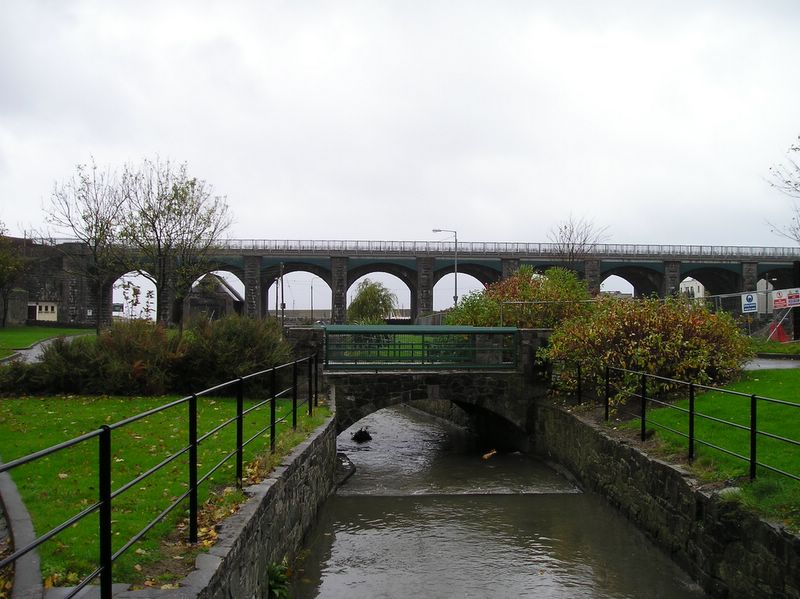 Balbriggan railroad viaduct and creek (large)