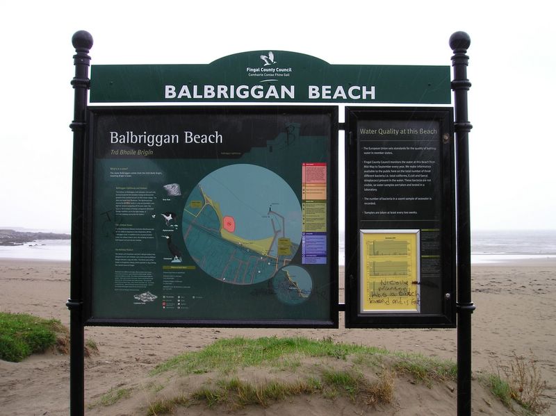 Balbriggan beach sign (large)