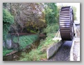 Stream with old waterwheel
