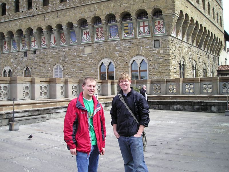 Tom and I on top of Uffizi (large)