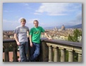 Above the city on Piazza MIchelangelo