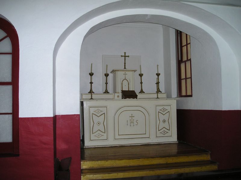 Altar in Catholic chapel (large)