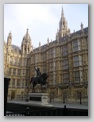 King George I statue by Houses of Parliament