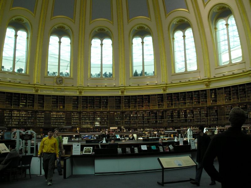 Reading room inside museum (large)