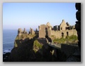 Dunluce Castle on the outcropping
