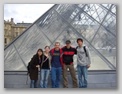 The group outside Musée du Louvre