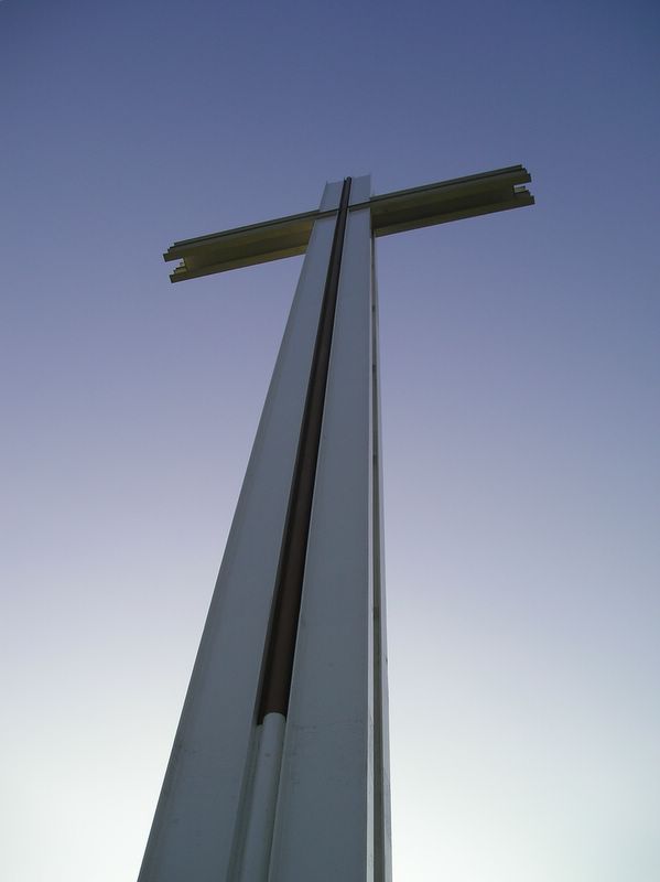 Papal Cross and the blue sky (large)