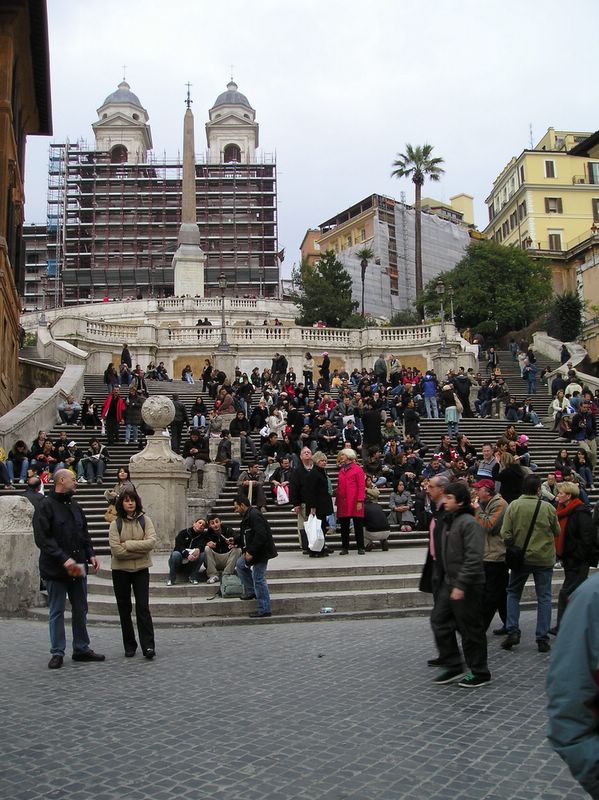 Piazza di Spagna and the steps (large)