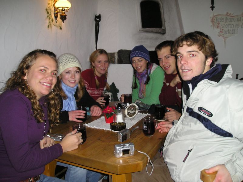 Our table drinking Glühwein (large)