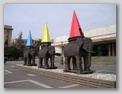 Weird elephant sculpture